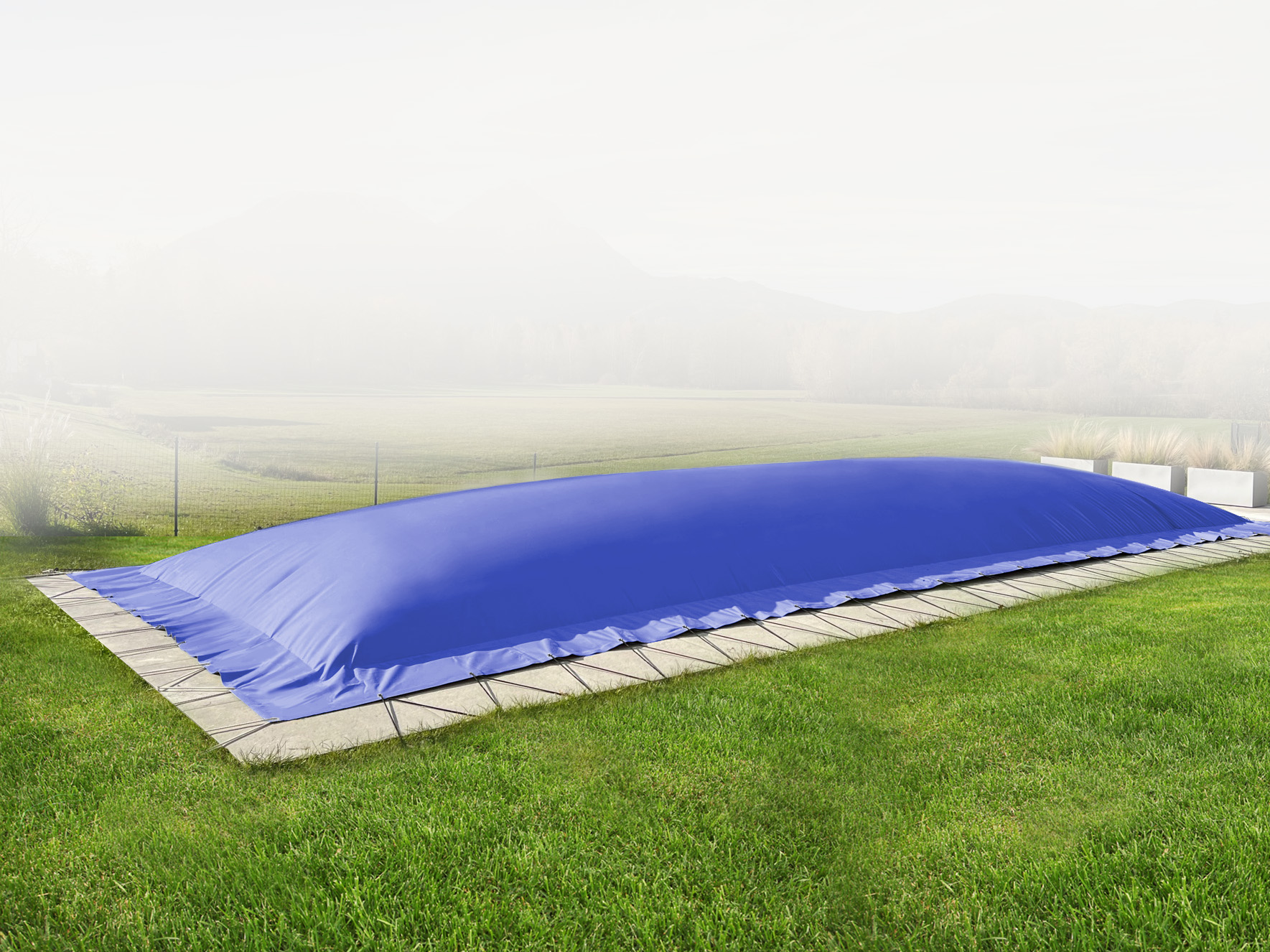 AirDeluxe Rechteckige aufblasbare Poolabdeckung