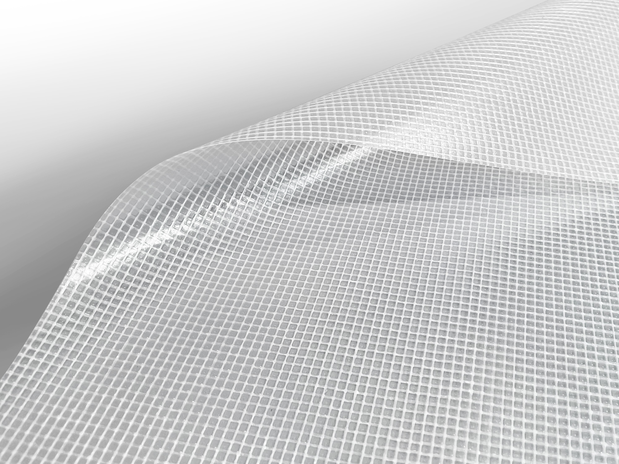 – MUSTER – Polymar® Scrim Cristal – Transparent/Transluzent mit Gewebe (550g/m²)