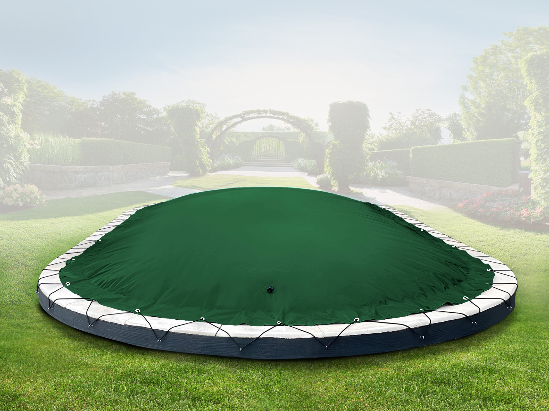 AirDeluxe Ovale aufblasbare Poolabdeckung