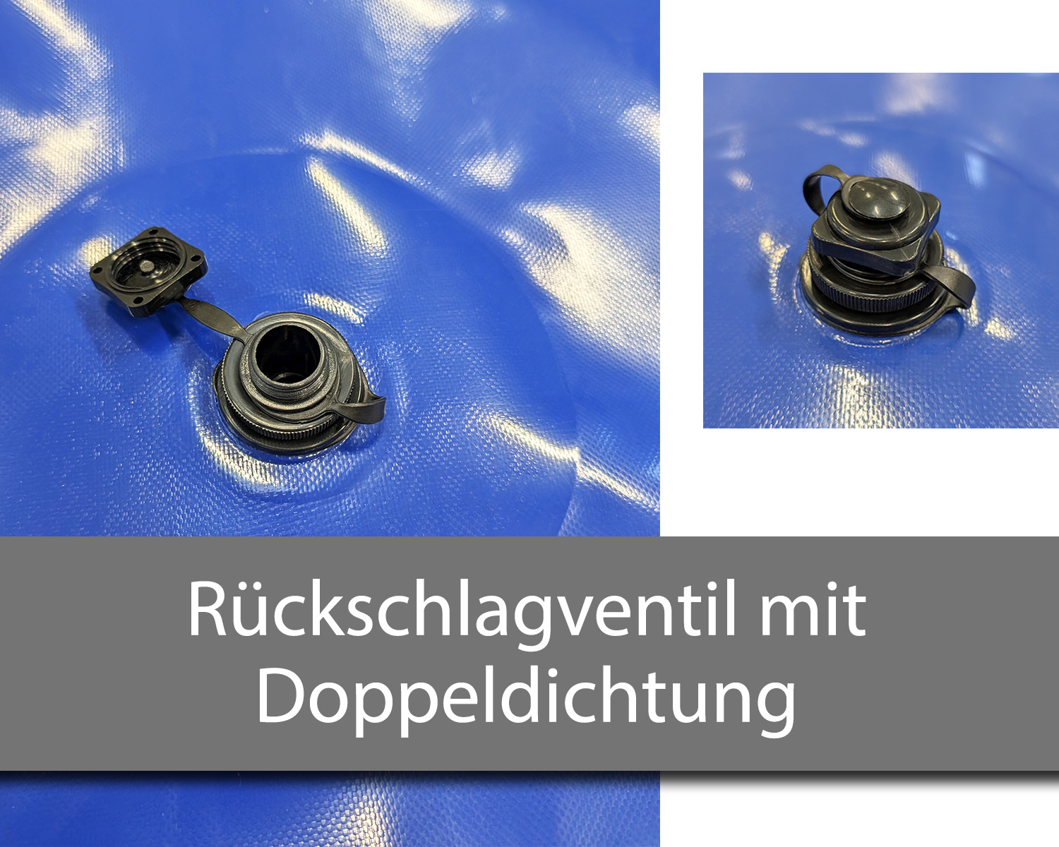 AirDeluxe Runde aufblasbare Poolabdeckung