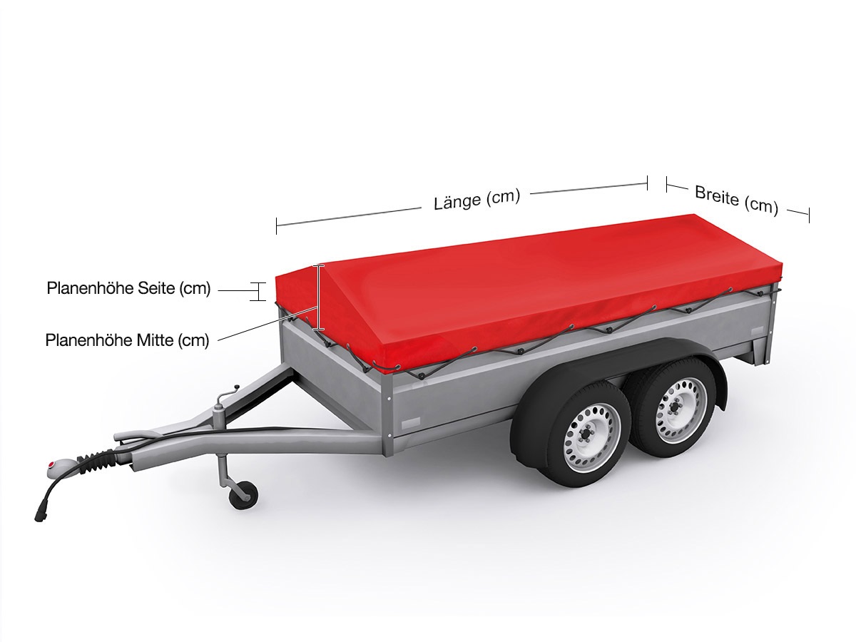Anhänger Flachplane mit Spitzdach