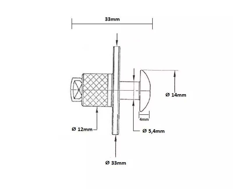 Versenkbare Bodenanker aus Edelstahl -12mm- für Holzflächen