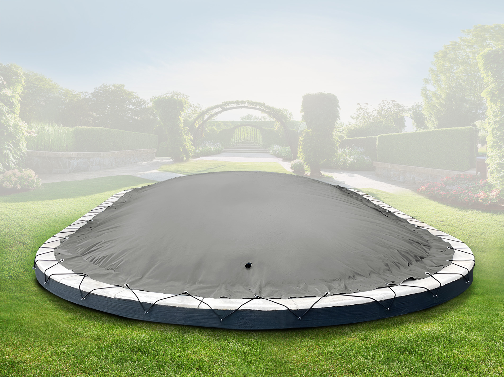 AirDeluxe Ovale aufblasbare Poolabdeckung