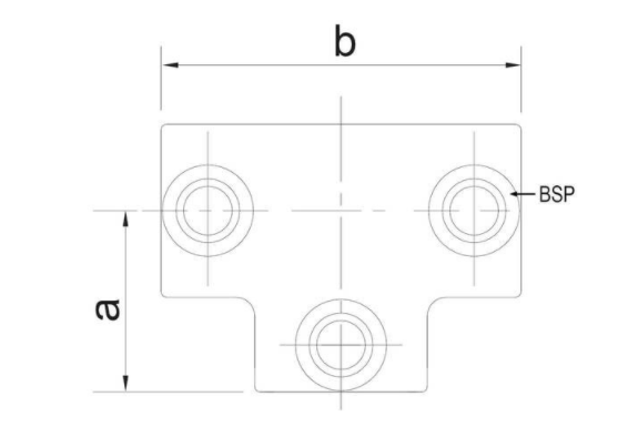 Rohrverbinder / T-Stück für 25mm-Rohre